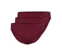 Slip AMMANN "3er Pack Mini Slip Day Modern / Cotton & More", Herren, Gr. 6, rot (bordeaux), Single Jersey, Obermaterial: 57% Modal CMD. 35% Baumwolle CO. 8% Elasthan EL., Unterhosen Slip (85685902-6)