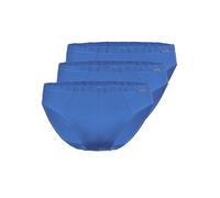 Slip AMMANN "3er Pack Mini Slip Day Modern / Cotton & More", Herren, Gr. 7, blau (saphir), Single Jersey, Obermaterial: 57% Modal CMD. 35% Baumwolle CO. 8% Elasthan EL., Unterhosen Slip (83805521-7) s