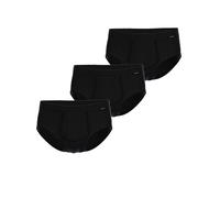 Slip AMMANN "3er Pack Slip mit Eingriff Day Classic / Jeans Feinripp", Herren, Gr. 6, grau (anthrazit), Obermaterial: 75% Baumwolle CO. 25% Polyester PES., Unterhosen Slip (18485002-6) anthrazit
