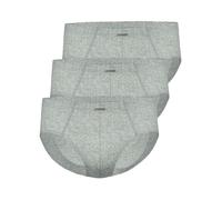 Slip AMMANN "3er Pack Sport Slip Day Modern / Close to you", Herren, Gr. 6, grau (cloud melange), Obermaterial: 93% Baumwolle CO. 7% Elasthan EL., Unterhosen Slip (10152843-6) cloud melange