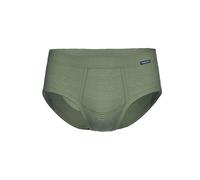 Slip AMMANN "Slip mit Eingriff Day Classic / Jeans Feinripp", Herren, Gr. 6, grün (forst), Obermaterial: 75% Baumwolle CO. 25% Polyester PES., Unterhosen Slip (99680662-6) forst
