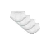Slip AMMANN "Slip Slips Feinripp 4er Pack 4er Pack", Herren, Gr. L, weiß, Obermaterial: 100% Baumwolle CO., Unterhosen Slip (58609708-L) weiß