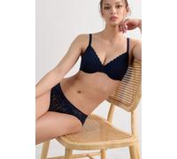 Slip Aus Spitze Mit Tief Sitzendem Bund Blau 3