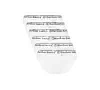 Slip BAMBOO BASICS "Slip YARA 6er Pack", Damen, Gr. M, weiß, Obermaterial: 68% Viskose CV. 28% Baumwolle CO. 4% Elasthan EL., Unterhosen Slip (70343663-M) weiß