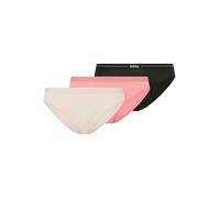 Slip BOSS "3P BRIEF", Damen, Gr. XL, 3 Stk., open miscellaneous 968, Jersey, Obermaterial: 90% Baumwolle, 10% Elasthan, körpernah, Unterhosen Slip, mit elastischen Logobund (55658454-XL) open miscella