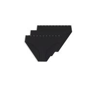 Slip BOSS "3P MICRO BRIEF", Damen, Gr. L, schwarz 001, Webqualität, Obermaterial: 80% Polyamid, 20% Elasthan, körpernah, Unterhosen Slip (23280617-L) schwarz 001