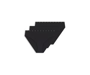 Slip BOSS "3P MICRO BRIEF", Damen, Gr. M, schwarz 001, Webqualität, Obermaterial: 80% Polyamid, 20% Elasthan, körpernah, Unterhosen Slip (23280617-M) schwarz 001