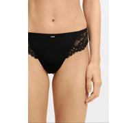 BOSS Slip aus Spitze mit plissierten Mesh-Details - Style BRIEF_BLOSSOM, 50556187 Schwarz XS