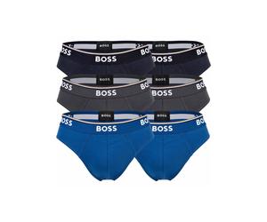 Slip BOSS "Slip Briefs 3P Power 6er Pack", Herren, Gr. XL, blau, Obermaterial: 95% Baumwolle CO. 5% Elasthan EL., Unterhosen Slip (96404200-XL) blau