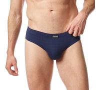 Slip BRUNO BANANI "CHECK LINE 2.0 SPORTSLIP", Herren, Gr. 4 (S), blau (marine karo), Obermaterial: 90% Polyamid, 7% Elasthan, 3% sonstige Fasern, kariert, bequem, Unterhosen Slip (39541301-4)