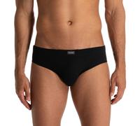 Slip BRUNO BANANI "FINE RIB", Herren, Gr. L, schwarz, Feinripp, Obermaterial: 96% Baumwolle, 4% Elasthan, unifarben, Unterhosen Slip, Feinripp, Komfortbündchen (65116265-L) schwarz