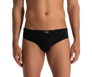 Slip BRUNO BANANI "FINE RIB", Herren, Gr. M, schwarz, Feinripp, Obermaterial: 96% Baumwolle, 4% Elasthan, unifarben, Unterhosen Slip, Feinripp, Komfortbündchen (65116265-M) schwarz