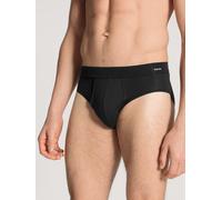 Slip CALIDA "Cotton Code", Herren, Gr. S (46/48), schwarz, Single Jersey, Obermaterial: 95% Baumwolle, 5% Elasthan, unifarben, normal, Unterhosen Slip, Baumwoll-Mix, elastisch, mit Eingriff, weich (40