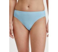 Slip CALIDA "Essential Cotton", Damen, Gr. M (44/46), blau (cascade blau), Single Jersey, Obermaterial: 93% Baumwolle, 7% Elasthan, körpernah, Unterhosen, langanhaltender Komfort, atmungsaktiv, weich
