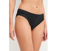 Slip CALIDA "Etude Ajours", Damen, Gr. XS (36/38), schwarz, Obermaterial: 89% Modal, 11% Elasthan, körpernah, Unterhosen Slip, mit femininer Spitze, elastisch, in Single-Jersey Qualität (77248323-XS)