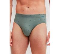 Slip CALIDA "Grafic Cotton", Damen, Gr. L (52/54), laurel grün, Single Jersey, Obermaterial: 90% Baumwolle, 10% Elasthan, körpernah, Unterhosen Slip, gestreift, ohne Eingriff, überzogenem Bund, Single