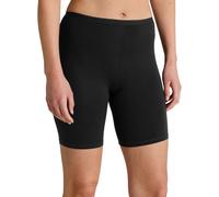 Slip CALIDA "Natural Comfort", Damen, Gr. XL (52/54), schwarz, Single Jersey, Obermaterial: 92% Baumwolle, 8% Elasthan, eng, Unterhosen Slip, Single Jersey Qualität, elastisch, langes Bein, weich, Bau