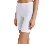 Slip CALIDA "Natural Comfort", Damen, Gr. XL (52/54), weiß, Single Jersey, Obermaterial: 92% Baumwolle, 8% Elasthan, eng, Unterhosen Slip, Single Jersey Qualität, elastisch, langes Bein, weich, Baumwo