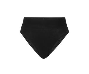 Slip CALIDA "Slip Elastic High Waist 1er Pack", Damen, Gr. 40-42, schwarz, Obermaterial: 94% Baumwolle CO. 6% Elasthan EL., Unterhosen Slip (18744443-S) schwarz