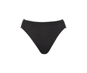 Slip CALIDA "Slip Iconics Brief 1er Pack", Damen, Gr. 40-42, schwarz, Obermaterial: 100% Baumwolle CO., Unterhosen Slip (27848735-40) schwarz