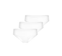 Slip CALIDA "Slip Natural Comfort Regular Cut Slip 3P 3er Pack", Damen, Gr. 48-50, weiß, Obermaterial: 92% Baumwolle CO. 8% Elasthan EL., Unterhosen Slip (92790865-48) weiß