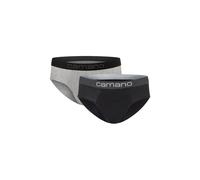 Slip CAMANO "2er Pack", Herren, Gr. M, schwarz (schwarz mix), 95% Baumwolle, 5% Elasthan, Unterhosen Slip (34599800-M) schwarz mix