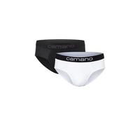 Slip CAMANO "2er Pack", Herren, Gr. XXL, weiß (weiß mix), 95% Baumwolle, 5% Elasthan, Unterhosen Slip (45828241-XXL) weiß mix