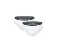 Slip CAMANO "2er Pack", Herren, Gr. XL, weiß, 95% Baumwolle, 5% Elasthan, Unterhosen Slip (61145961-XL) weiß