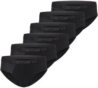 Slip CAMANO "Slip 6er Pack" Gr. S, schwarz (black) Herren Unterhosen Slip (90087218-S) black