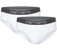 Slip CAMANO "comfort", Herren, Gr. S, weiß, Obermaterial: 95% Baumwolle, 5% Elasthan, unifarben, körpernah, Unterhosen Slip, mit elastischem Logobund (94632060-S)