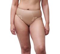Slip CHANTELLE "HEDONA", Damen, Gr. 42, beige, Obermaterial: 83% Polyamid, 17% Elasthan, körpernah, Unterhosen Slip, blickdichtes Gewebe, Guipure Spitze (30613630-42) beige