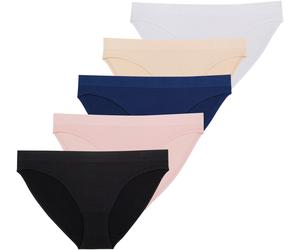 Slip DORINA "Rosanne", Damen, Gr. 3XL, schwarz (pink, schwarz, blau, natur), Microfaser, Obermaterial: 93% Polyamid, 7% Elasthan, unifarben, körpernah, Unterhosen Slip, mit flacher Naht-Verarbeitung (