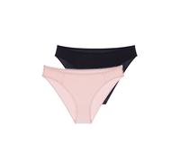Slip DORINA "Sonia", Damen, Gr. S, schwarz (pink, schwarz), Obermaterial: 89% Polyester, 11% Elasthan, Unterhosen Slip (29701615-S) pink, schwarz