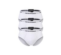 Emporio Armani Herren Slips Core Logoband Baumwolle Weiß 4er Pack Größe S