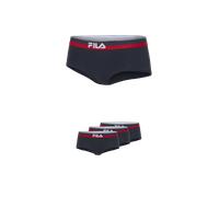Slip FILA, Damen, Gr. S, blau (navy), Obermaterial: 95% Baumwolle, 5% Elasthan, bedruckt, unifarben mit Farbeinsatz, körpernah, Unterhosen Slip, mit elastischem Logobund, Woman Culotte (17733209-S) na