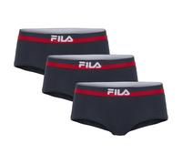 Slip FILA, Damen, Gr. XL, blau (navy), Obermaterial: 95% Baumwolle, 5% Elasthan, bedruckt, unifarben mit Farbeinsatz, körpernah, Unterhosen Slip, mit elastischem Logobund, Woman Culotte (17733209-XL)
