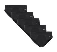 Slip FILA, Herren, Gr. M, schwarz (200, schwarz), Single Jersey, Obermaterial: 95% Baumwolle, 5% Elasthan, körpernah, Unterhosen Slip, ohne Eingriff, Multipack (63798857-M) 200, schwarz