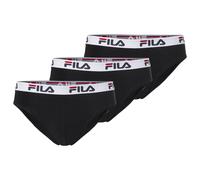 Slip FILA "MAN BRIEF", Herren, Gr. M, schwarz, Jersey, Obermaterial: 95% Baumwolle, 5% Elasthan, körpernah, Unterhosen, mit elastischem Logobund (12891509-M) schwarz