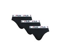 Slip FILA "MAN BRIEF", Herren, Gr. M, schwarz, Jersey, Obermaterial: 95% Baumwolle, 5% Elasthan, körpernah, Unterhosen Slip, mit elastischem Logobund (12891509-M) schwarz