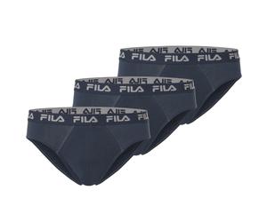 Slip FILA "MAN BRIEF", Herren, Gr. S, blau (navy), Jersey, Obermaterial: 95% Baumwolle, 5% Elasthan, unifarben, körpernah, Unterhosen Slip, elastischer Logobund (46915869-S) navy