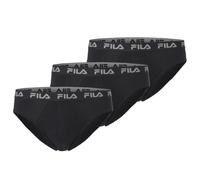 Slip FILA "MAN BRIEF", Herren, Gr. S, schwarz, Jersey, Obermaterial: 95% Baumwolle, 5% Elasthan, bedruckt, unifarben, körpernah, Unterhosen Slip, elastischer Logobund (55480936-S) schwarz