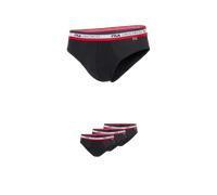 Slip FILA "MAN BRIEF", Herren, Gr. S, schwarz, Obermaterial: 95% Baumwolle, 5% Elasthan, unifarben, körpernah, Unterhosen Slip, mit feuchtigkeitsableitenden Eigenschaften (57343566-S) schwarz