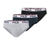 Slip FILA "MAN BRIEF", Herren, Gr. XL, schwarz (schwarz navy grau), Jersey, Obermaterial: 95% Baumwolle, 5% Elasthan. Obermaterial 2: 67% Baumwolle, 28% Polyester, 5% Elasthan, unifarben, körpernah, U