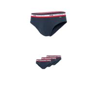 Slip FILA "MAN BRIEF", Herren, Gr. XXL, blau (navy), Obermaterial: 95% Baumwolle, 5% Elasthan, unifarben, körpernah, Unterhosen Slip, mit feuchtigkeitsableitenden Eigenschaften (32092716-XXL) navy