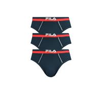 FILA Herren Slip, 3er Pack - Briefs, Logobund, Urban, Cotton Stretch, einfarbig XXL Blau