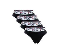 Slip FILA "Slip 4er Pack", Damen, Gr. M, schwarz, Obermaterial: 95% Baumwolle CO. 5% Elasthan EL., Unterhosen Slip (91913028-M) schwarz