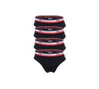 FILA Herren Slip, Multipack - Briefs, Logobund, Cotton Stretch, einfarbig Schwarz M 8er Pack (2x4P)