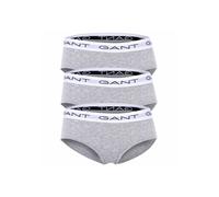 GANT Mädchen Slips, 3er Pack - HIPSTER BRIEFS 3-PACK, Hüftslip, Cotton Stretch Grau 134/140