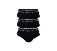 Slip GANT "Slip BRIEF 3-PACK 3er Pack", Damen, Gr. M, schwarz, Obermaterial: 95% Baumwolle CO. 5% Elasthan EL., Unterhosen Slip (98524845-M) schwarz