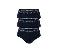 Slip GANT "Slip BRIEF 3-PACK 3er Pack", Herren, Gr. M, blau, Obermaterial: 95% Baumwolle CO. 5% Elasthan EL., Unterhosen Slip (19075216-M) blau